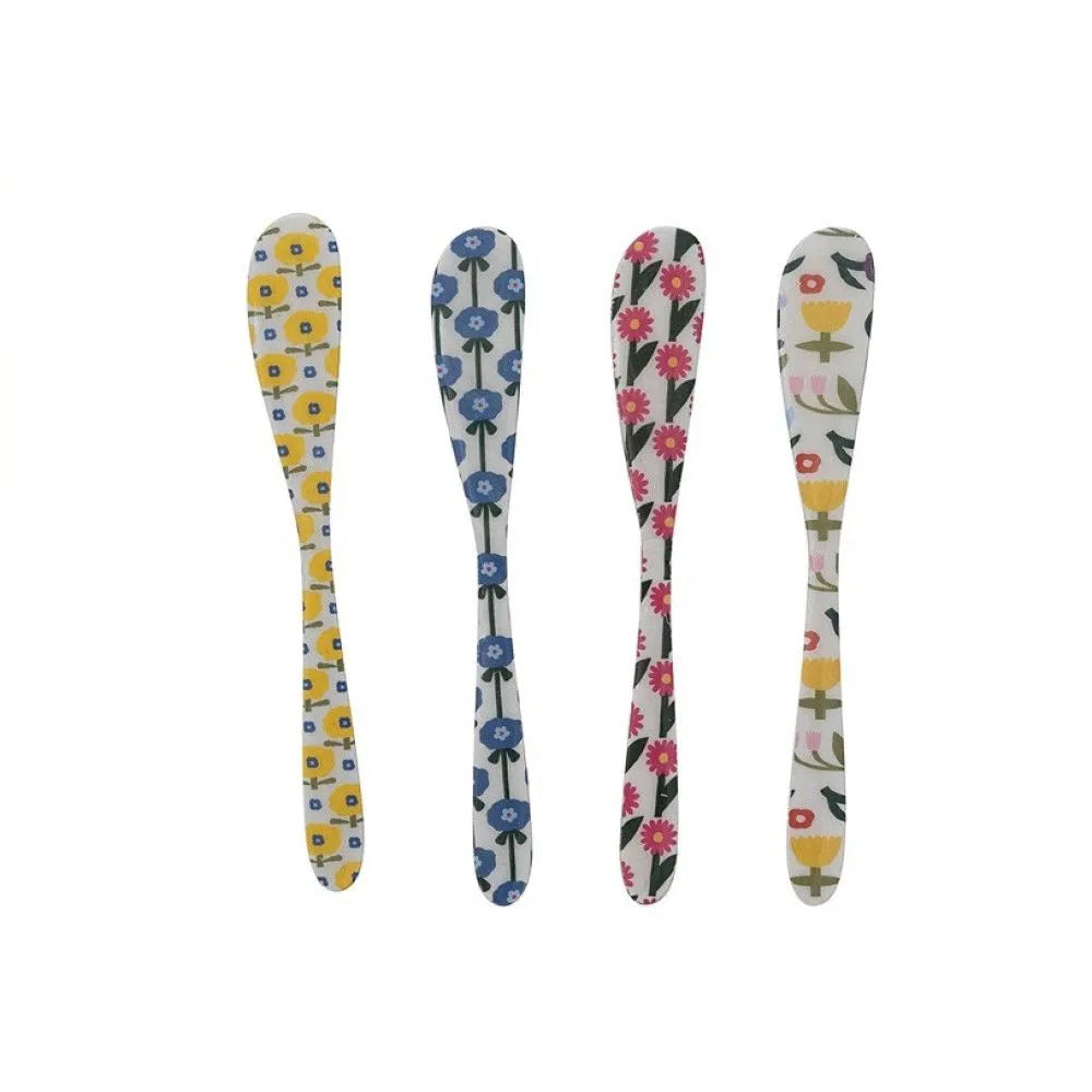 Hazel Mazel Flower Butter Knife Set