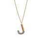 TOVA Crystal Monogram Necklace