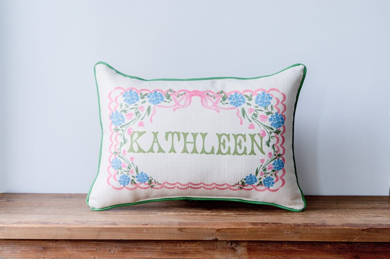 Fishtail Girl Name Pillow
