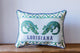 Chinoiserie Alligator Hometown Pillow