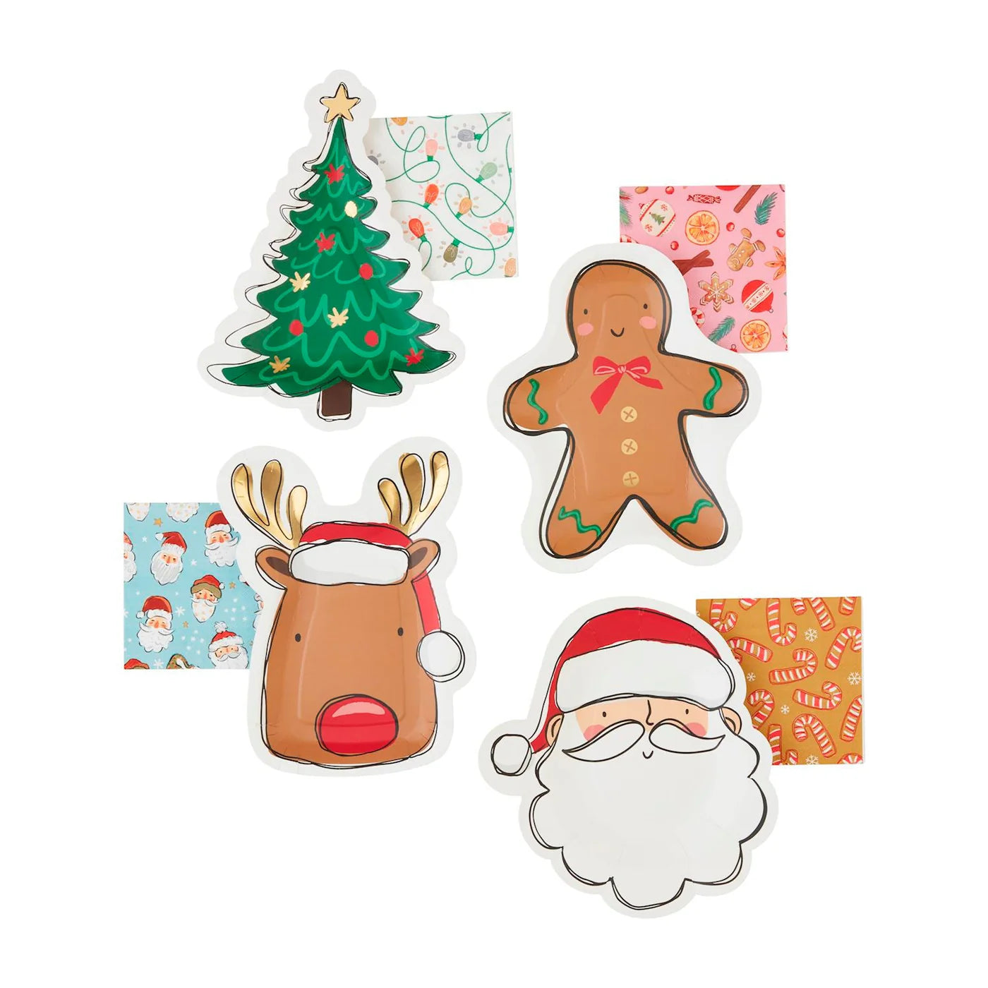 Christmas Paper Plate & Napkin Set