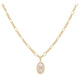 Oval Initial Necklace