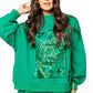 Queen of Sparkles Mock Neck Sweatshirt