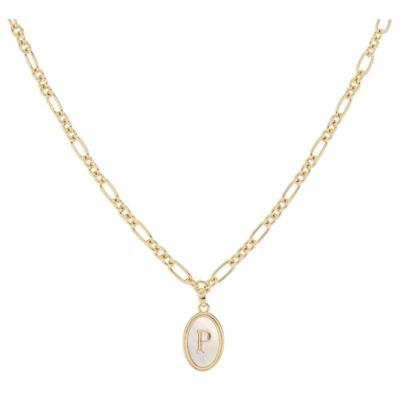 Oval Initial Necklace