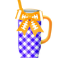 Swig | Gameday Gingham Purple + Yellow