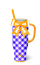 Swig | Gameday Gingham Purple + Yellow