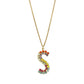 TOVA Crystal Monogram Necklace