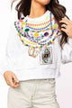 Queen of Sparkles Bead Sweatshirt