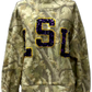 Queen of Sparkles LSU Mock Camo Sweatshirt