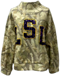 Queen of Sparkles LSU Mock Neck Camo Sweatshirt