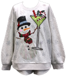 Queen of Sparkles Snowman Sweatshirt