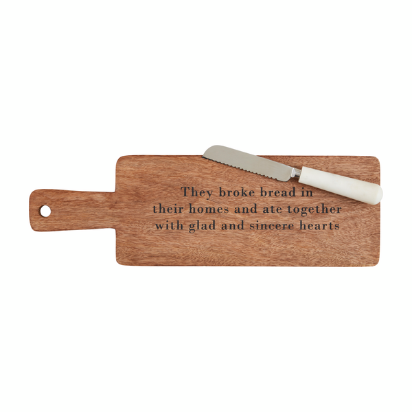 Broke Bread Board & Knife Set