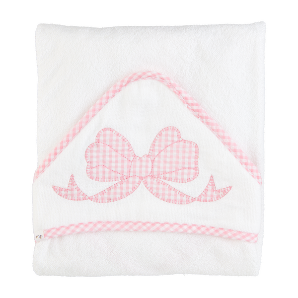 Ribbon Trim Hooded Towel